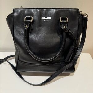 Coach black leather purse